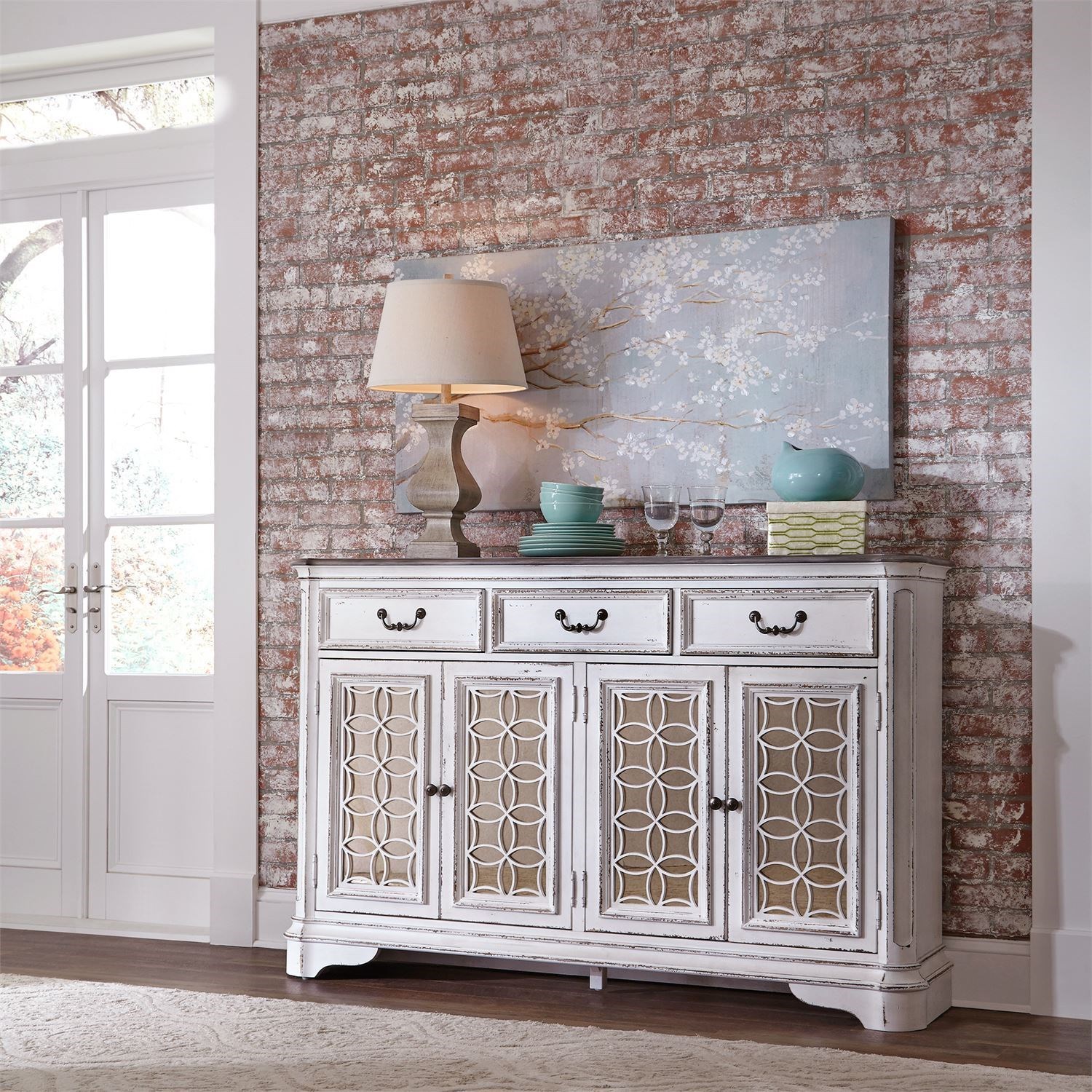 Liberty Furniture Magnolia Manor 244HB6642 Traditional Hall Buffet